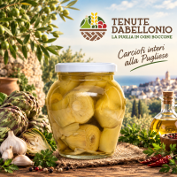 Carciofi alla pugliese in tavola logo nuovo